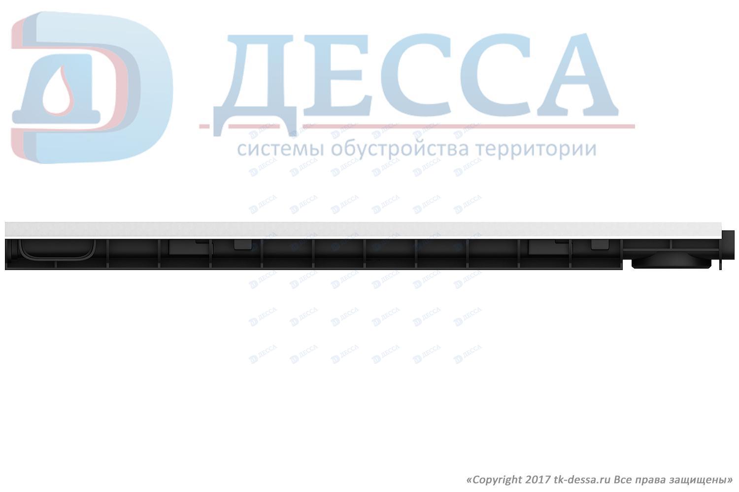 Лоток водоотводный -10.14,5.06- пластиковый (усиленный)